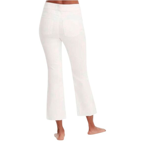 SPANX Cropped Flare Jeans In White Size S/P - Picture 3 of 6